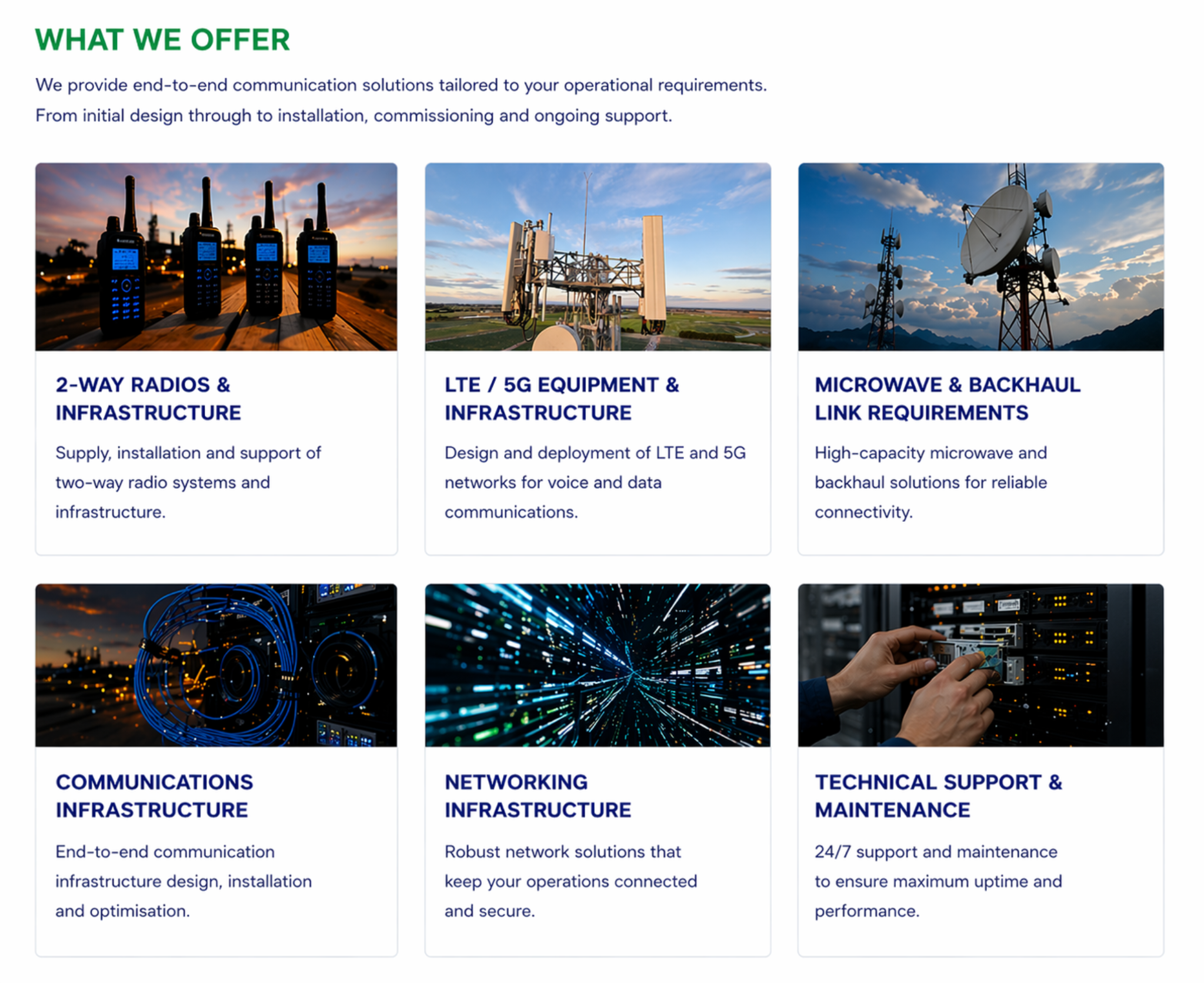 What we offer